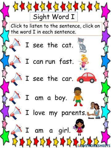 Sight Word I