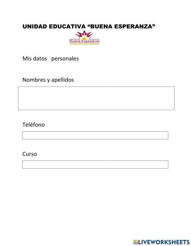 Mis datos personales