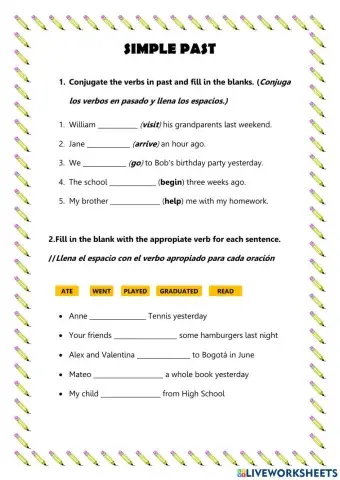 Past simple aff-neg-int