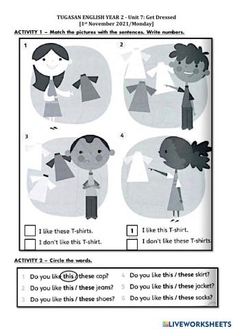 Superminds Unit 7: Get Dressed (Reading 2)