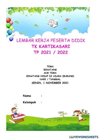 Tema binatang burung