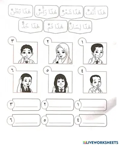 Bahasa Arab Tahun 2 Aggota Badan ms61