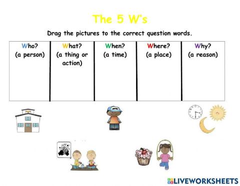 The 5 W's (Question Words)