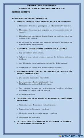 Repaso derecho internacinal privado i
