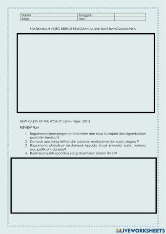 Merangkum Film GLOBALISASI