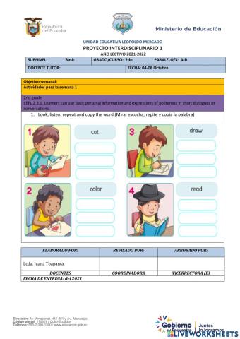 2nd Project 1 week 1