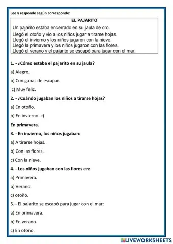 Compresnsión lectora