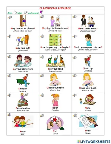 Classroom language