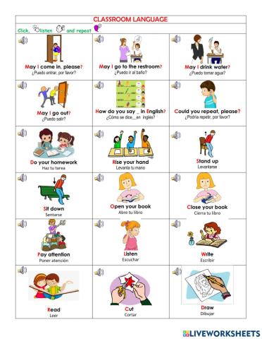 Classroom language