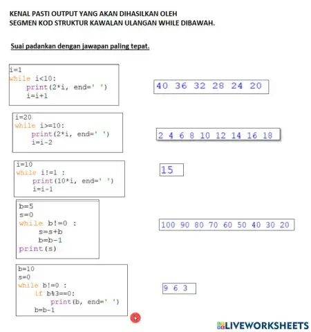 Struktur Kawalan Ulangan WHILE dalam Python