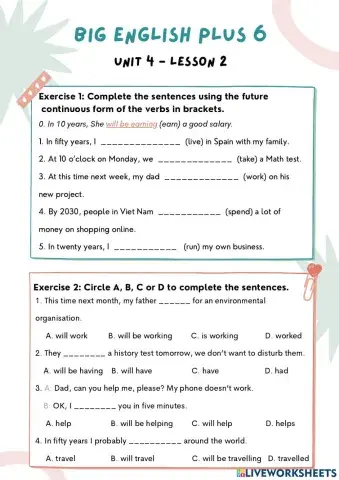 Future continuous tense