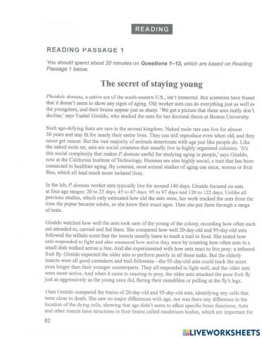 Reading - cam 1 - test 4 - passage 1