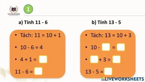Toán tuần 6 tiết 1
