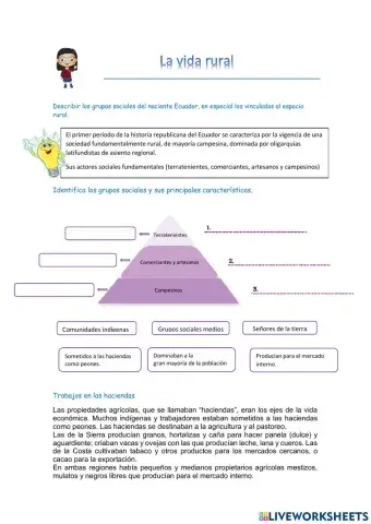 Grupos sociales en el naciente ecuador