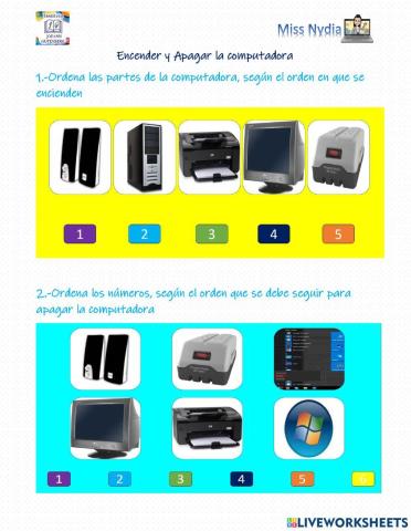 Encender y Apagar la Computadora