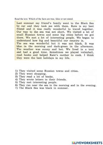 Reading for 5 a grade