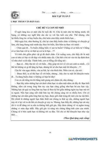 BTCT4 Tiếng Việt tuần 5