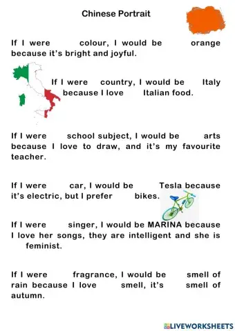 Chinese Portrait articles a, an, the, -