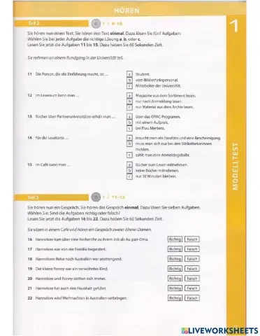 Training B1 - HV1 - Teil 2 3 (SGNB)