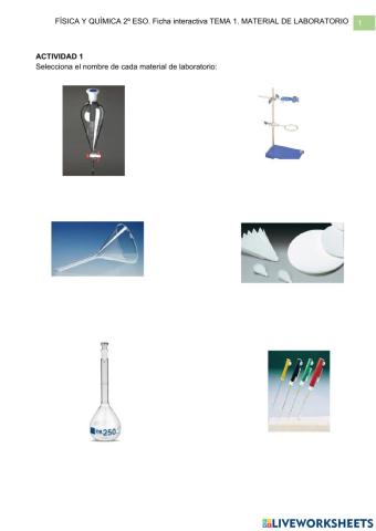 FyQ2ºESO-Material del laboratorio