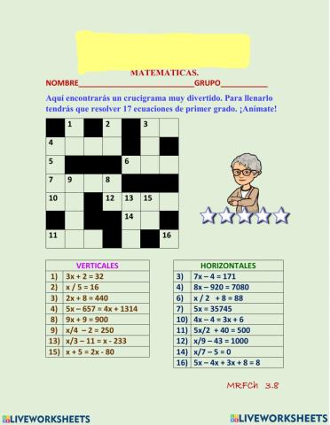 Ecuaciones de primer grado