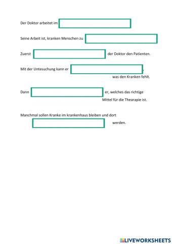 Der Doktor im Krankenhaus
