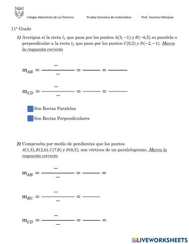 Paralelismo y perpendicularidad