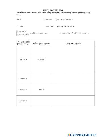 Phương trình lượng giác