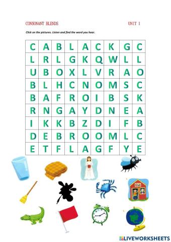 Consonant blends - Unit 1