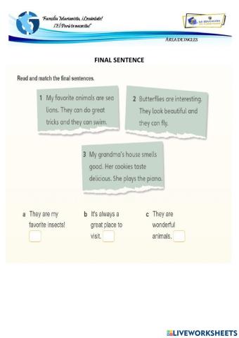 Final sentences