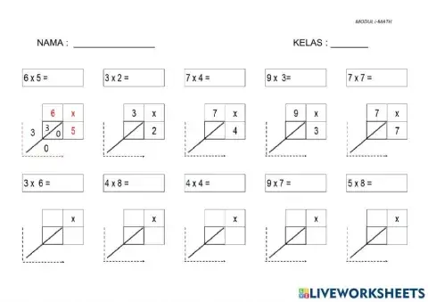 Darab 1 digit lattice