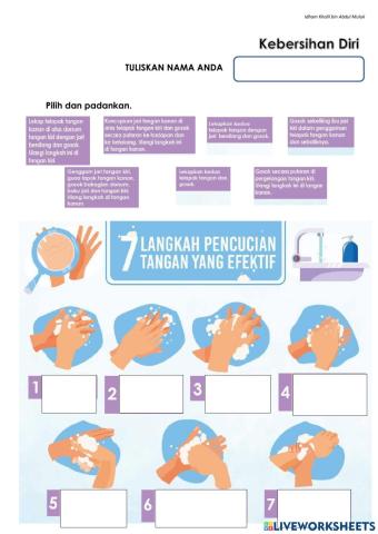 7 Langkah Mencuci Tangan yang Efektif