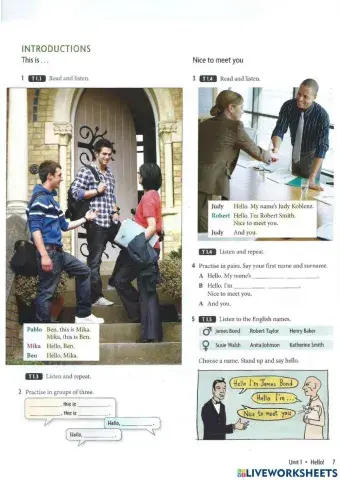 Unit 5 - hello! (page 7)
