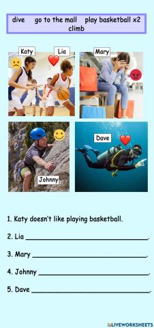 Love hate like + ing