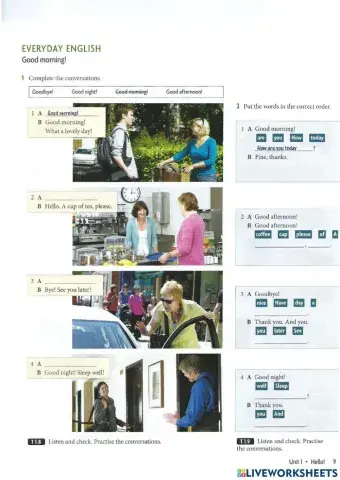 Unit 1 - hello! - (page 9)