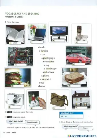 Unit 1 - hello! - (page 9)