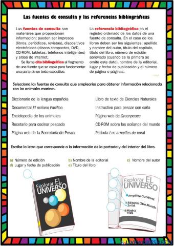 Fuentes de consulta y referencias bibliográficas