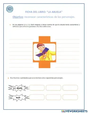 Ficha del libro La abuela.