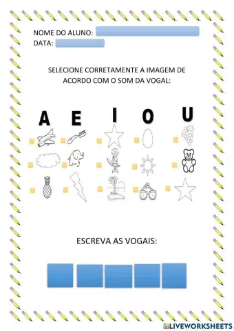 Atividade vogais