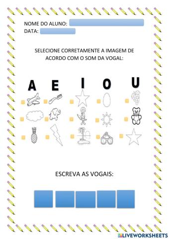 Atividade vogais