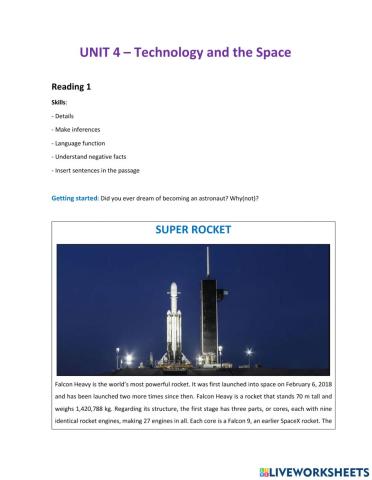Technology and the space - Super Rocket