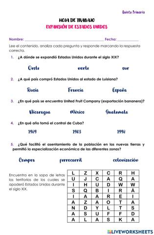 Expansion de estaados unidos