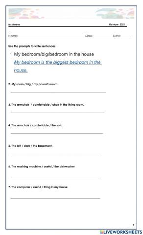 Comparatives - superlatives