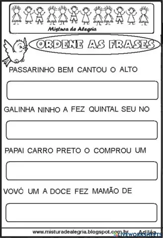 Formação de frases