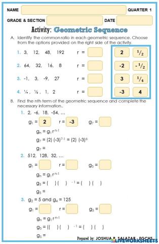 Geometric Sequence