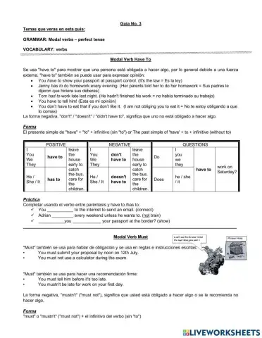 Should - must - have to