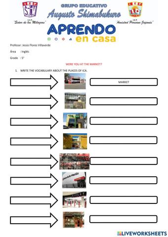 Evaluación III bimestre (Inglés)