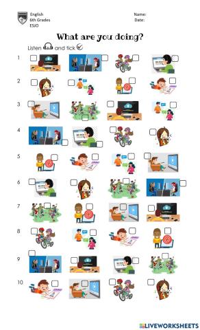 6° LUNES 04 OCT LISTENING