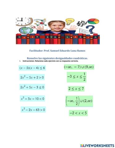 Desigualdades cuadráticas