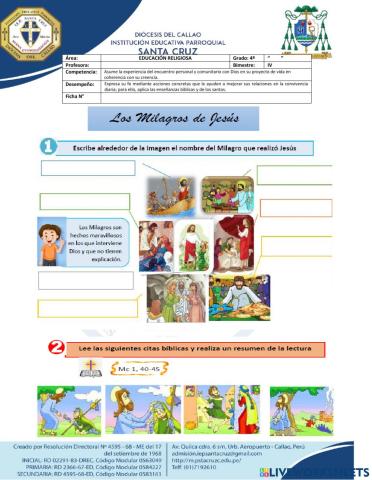 Los milagros de jesús